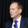 Former NSW premier Dominic Perrottet and former prime minister Tony Abbott in Washington.