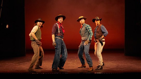 From left: Luke London, Liam Head, Ethan Jones and Darcy Wain as the Kelly Gang.