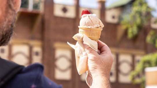 Ekka strawberry sundae