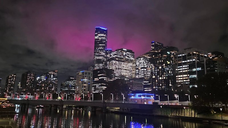 Why the sky is glowing and Melbourne looks pretty in pink
