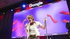 Lime Cordiale perform at Parliament House at an evening paid for by Google to promote its investment in Australia.