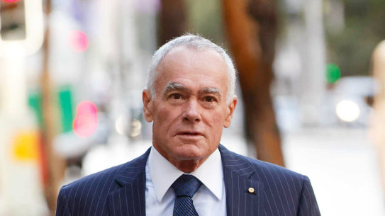 John Poynton, former director Crown Resorts and Burswood arrives at the Perth Casino Royal Commission