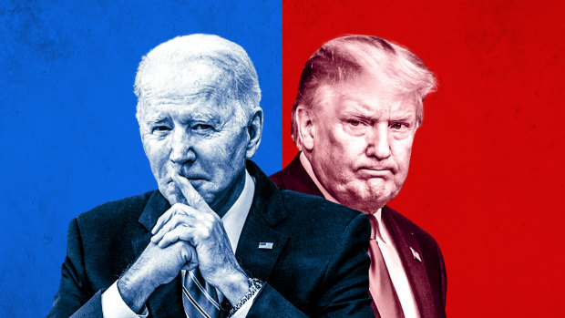 500km away but worlds apart, Biden and Trump confront their biggest barrier to victory