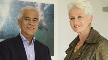 Anote Tong (left), a former president of Kiribati and now leading advocate for climate action, discussed the issue during a meeting with Kerryn Phelps, the likely new member for Wentworth, on Saturday in Sydney.