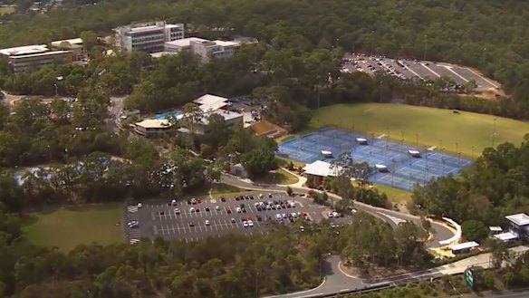 An aerial view of the Mount Gravatt campus.