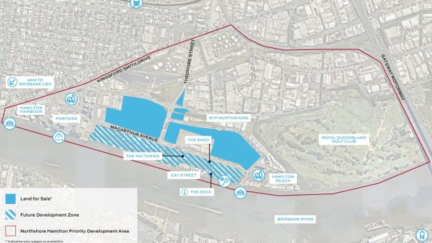 The Hamilton Northshore area is one strong option for the main 2032 Olympic village site.