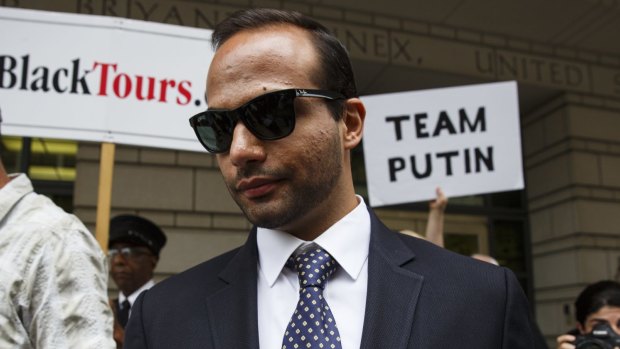 George Papadopoulos, former campaign adviser for US President Donald Trump.