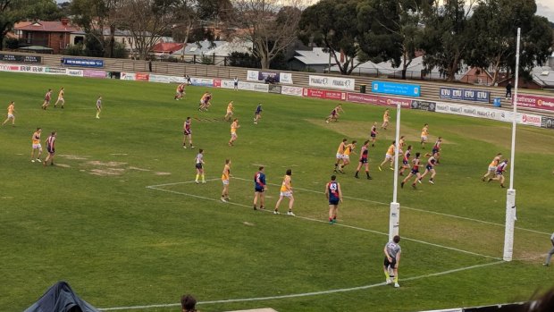 Coburg and Werribee trialled the proposed AFL rule changes, including the 18-metre goalsquare.