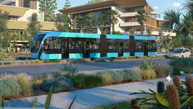 A Sunshine Coast light rail is among public transport options released by the Queensland government.