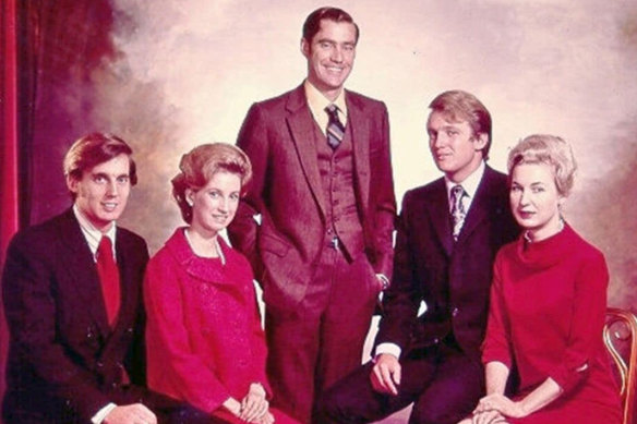 The Trump siblings - from left, Robert, Elizabeth, Fred jnr, Donald and Maryanne - in an undated photo. 