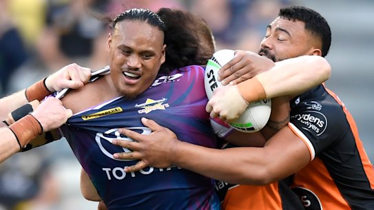 Luciano Leilua has gone from wooden spoon contention with the Tigers to a grand final qualifier.