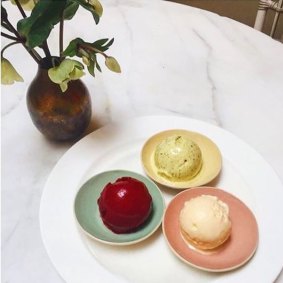 Room for dessert: an ice-cream selection at Spring.