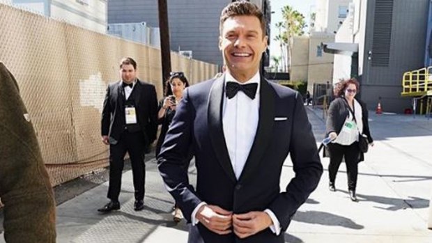 Ryan Seacrest on his way to the Oscars red carpet on Sunday.