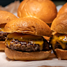 Burgers made with bush beef, which is sourced from the wild herds in the heart of Balnggarrawarra Country.