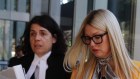 Elaine Stead and barrister Sue Chrysanthou, SC outside the Federal Court on Tuesday.