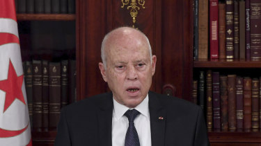 Under President Kais Saied orders troops surrounded Tunisiaâs parliament and blocked its speaker Rached Ghannouchi from entering. 