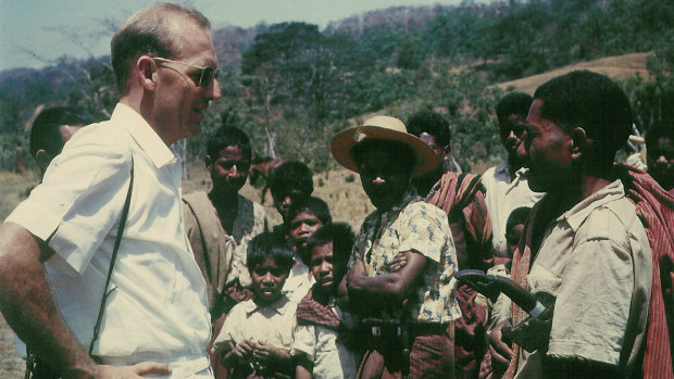  Human rights champion James Dunn and friends in East Timor, 1963.