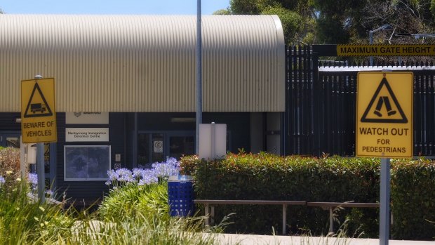 The Maribyrnong detention centre on Tuesday.