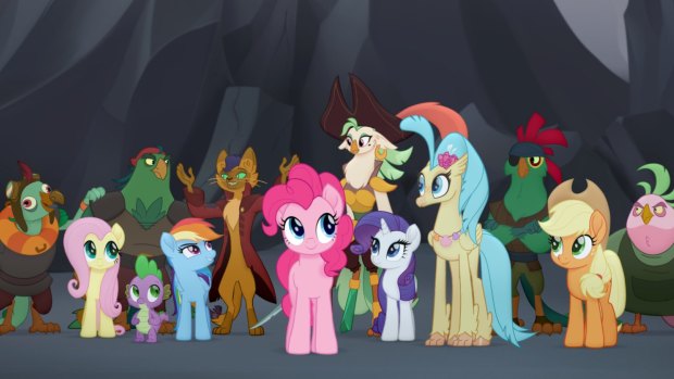 A still from "My Little Pony: The Movie", which was released in 2017.  The My Little Pony brand has been reinvinted. 
