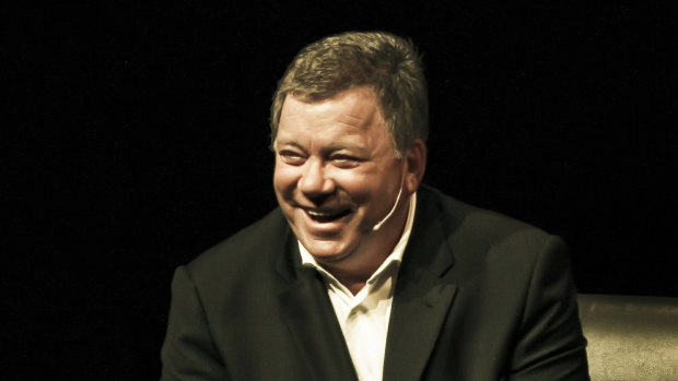 Actor William Shatner during his one-man show. 