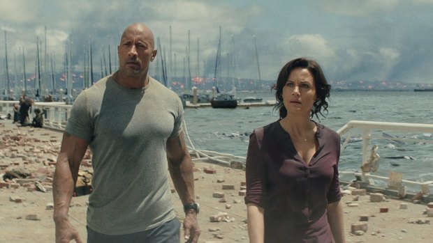 Expect more like this: The Dwayne Johnson movie San Andreas was filmed on the Gold Coast in 2014.