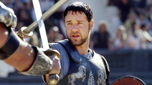 Russell Crowe in Gladiator.