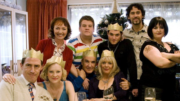Something to celebrate: Gavin & Stacey sets ratings records.
