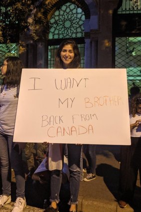 A young Lebanese protester highlights the country's brain drain due to absence of opportunities at home.