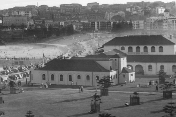 The original clubhouse of the Bondi Surf Bathers Life Saving Club.