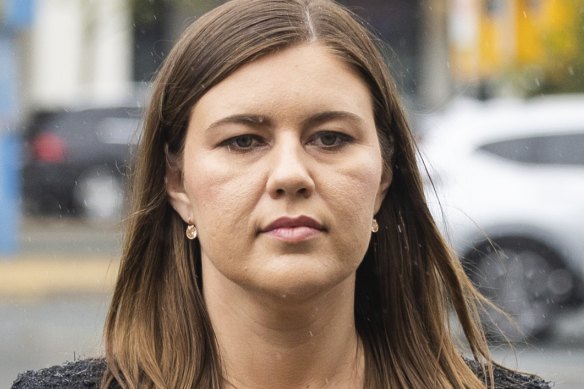 Brittany Higgins has claimed she did not want to go to police because it could have an impact on her career.