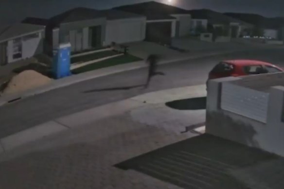 CCTV footage shows a man running from the area after the incident.