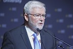Former prime minister Kevin Rudd speaking at the Australian National University on Wednesday.