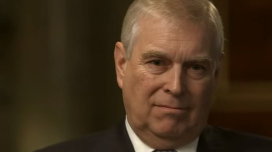 Prince Andrew in the ''disastrous'' BBC interview about his friendship with the paedophile Jeffrey Epstein.