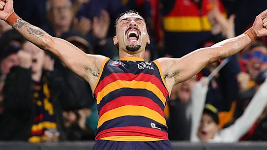 Crows star Izak Rankine.