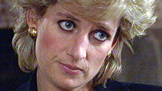 Princess Diana during the BBC interview in November 1995.