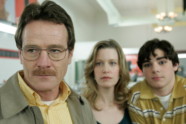 Bryan Cranston, Anna Gunn and RJ Mitte in Breaking Bad.