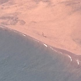 The man’s dinghy broke anchor while he was snorkelling.