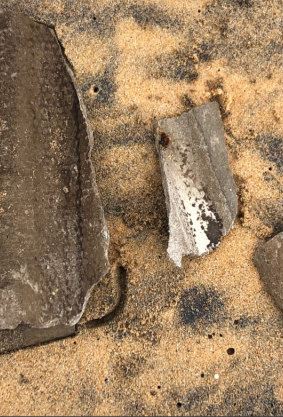 Deadly asbestos is washing up along Wamberal and Terrigal Beaches. 
