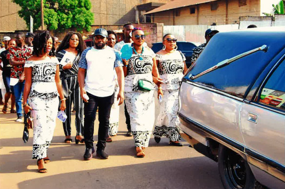 Kellie’s funeral in Sierra Leone, December 2019.