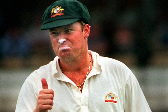 Legend . . . Australian cricketing great Shane Warne in his playing days. 