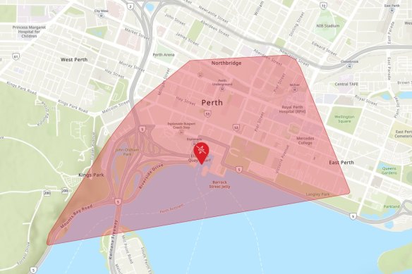 The Western Power outage map.