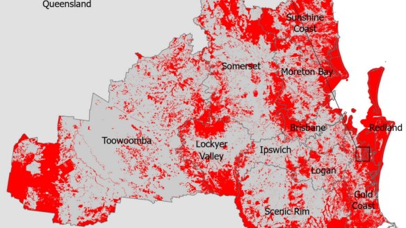 The University of Queensland, Griffith University and the Queensland Conservation Council have released maps - based on national parks and World Heritage Area boundaries - which they say should be no-go zones for developers to protect endangered species.