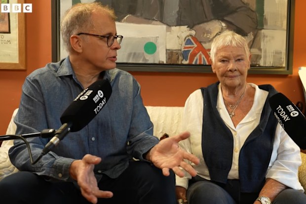 Sitting alongside Dench during the interview, to promote her new book Is It Too Late to Make a Run For It?, was co-author and fellow actor Brendan O’Hea.