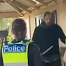 Brendan Nugent in a stand-off with police in 2022.