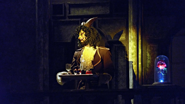 Lachlan McGinness (Beast) in <i>Beauty and the Beast</i>. 