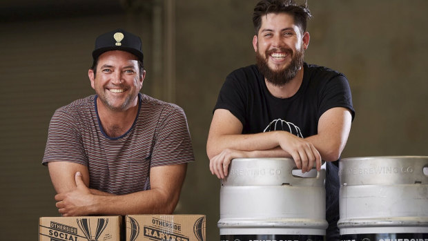 Freo.Social director Dave Chitty and head brewer Rhys Lopez are pumped about the new Freo venue.
