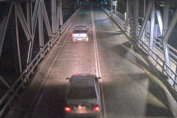 Police allege St Clair was driving the silver sedan behind the ute before the fatal crash.