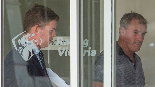 Scandal: Jarrod McLean and Darren Weir (centre) face lengthy bans.