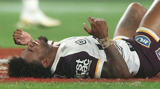 Ezra Mam accused Roosters prop Spencer Leniu for directing a racial slur at him. 