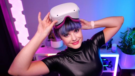 Anais Riley, known online as Naysy, creates virtual reality gameplay videos and tutorials.